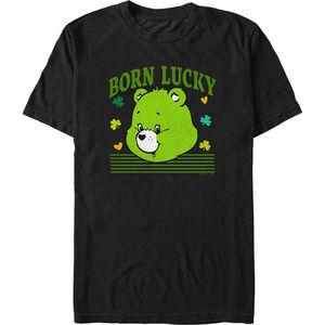 Born Lucky Care Bears T-Shirt Cute Rainbow Character Graphic Fan Gift Tee 05